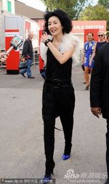 高清组图：张曼玉抵达威尼斯 和一黑人男伴现身