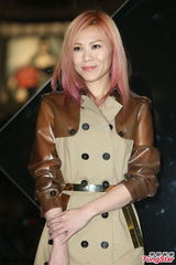 组图：林依晨透明皮裙亮相 豹纹上衣抢镜