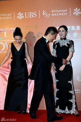 组图：嫣然基金晚宴 王菲撒娇“拒绝”再合影