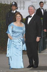 组图：威廉王子婚前晚宴 各国皇室成员盛装出席 