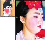 组图：女孩模仿唐朝仕女妆网络爆红