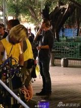 组图：王力宏与锤哥汤唯香港拍夜戏 安志杰现身