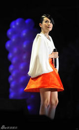 幻灯：刘若英北京个唱着超人装 与歌迷大合唱落泪