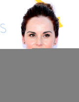 组图：《唐顿庄园》大小姐米歇尔-道克瑞宝蓝色长裙气质迷人