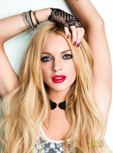 组图：林赛-罗韩登日本杂志封面 日范儿造型也性感