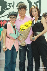 组图：林峰宣传《回到三国》杨怡赞马国明演得好