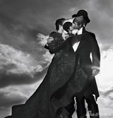 高清组图：高圆圆郑雨盛(郑宇成)黑白写真上演一吻定情