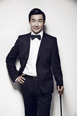 组图：田征英伦时尚写真展现多面性格