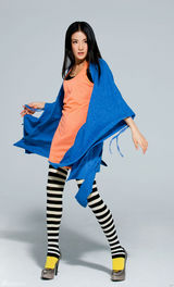 高清图：贡米拍摄时尚大片 容貌秀丽被赞宜古宜今