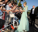 高清组图：黛安-克鲁格飘逸水蓝色斜肩礼服亮相