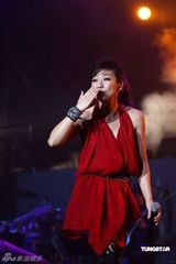 幻灯图：林忆莲佛山个唱性感秀纹身 门票炒至二千元