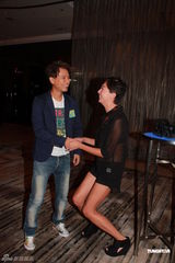 组图：黄贯中等出席电台台庆 曝朱茵预产期冬至