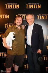 组图：斯皮尔伯格彼得杰克逊宣传《丁丁历险记》