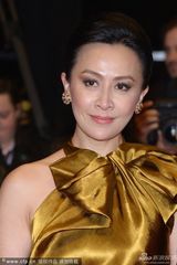 组图：梁朝伟夫妇戛纳走红毯 刘嘉玲金裙气场足