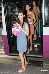 组图：准港姐为决赛拉票 热门汤洛雯受冷待