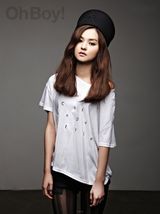 组图：韩星金尹慧休闲服广告 可爱甜美宛若娃娃