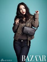 高清组图：韩星闵孝琳时尚大片 浓艳红唇显妖媚