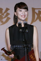 组图：金鸡百花节颁奖礼后台 众星亲吻奖杯