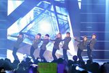 高清图：SuperJunior等歌手参加MBC music成立庆典