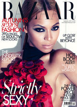 组图：碧昂斯登《时尚芭莎》封面 红装性感妩媚