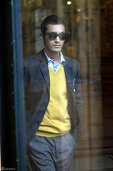 高清图：黄晓明伦敦写真 感受美食与生活的惬意