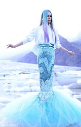 组图：尚雯婕冰岛拍摄天价MV 穿越极光造型曝光