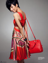 组图：王珞丹时尚写真自信迷人 显清新俏皮气质