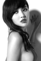 组图：性感女星徐冬冬拍摄时尚黑白大片