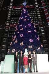 组图：容祖儿陈伟霆主持圣诞亮灯仪式