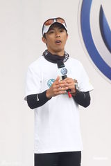 组图：拥抱丝路公益长跑亮相台北 宣传水资源保护