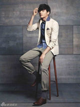 组图：韩国型男元斌春装写真干净帅气