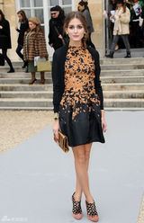 高清组图：纽约名媛奥利维亚-巴勒莫巴黎街拍