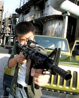 高清组图：《四大名捕》开特训班 王宝强练神技