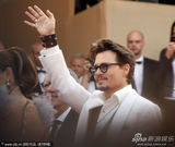 高清图：《加勒比4》首映礼 约翰尼·德普帅气现身