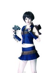 组图：唐嫣性感代言网络游戏 cosplay风格甜美可爱