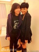 组图：王菲微博晒窦靖童旧照 感叹大女初长成 