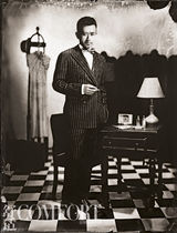 组图：林静王学兵复古演绎乱世绅士佳人