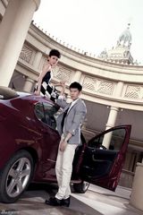 高清图：刘立淇时尚大片 风尘歌女变身车女郎