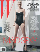 组图：詹纽瑞-琼斯登杂志封面 酷炫出镜秀美腿