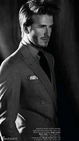 组图：贝克汉姆时尚大片曝光 展英伦绅士风范