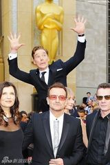 组图：卷福囧瑟夫争当奥斯卡抢镜王 成鬼脸大战