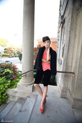 组图：秦岚最新写真曝光 个性造型秀冷艳