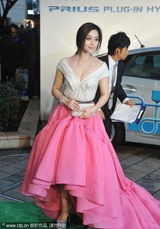 组图：第24届东京电影节 评委范冰冰粉裙现绿毯