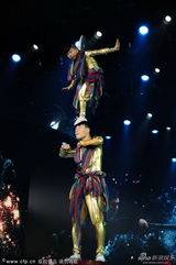 组图：闭幕式现场精彩杂技表演 技惊四座