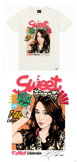 组图：韩女团T-ara推出漫画T恤可爱华丽
