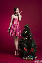 组图：Angelababy曝光圣诞写真娇俏可爱