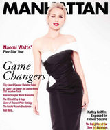 组图：娜奥米-沃兹裸色绣花裙登杂志 红唇性感气质优雅