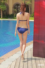 组图：中华小姐泳装照拍摄 选手血糖过低险晕倒