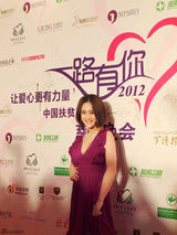 组图：刘芸优雅亮相慈善晚宴获好评