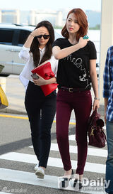 组图：BigBang成员GD与f(x)休闲装扮赴美